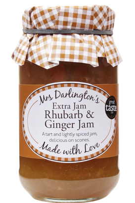 Extra Jam, Rhubarb & Ginger Jam - Mrs Darlingtons